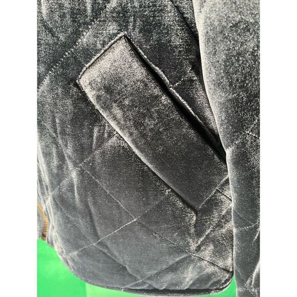 Avec Les Fils Box Quilt Charcoal Navy Oversize Jacket - Picture 10 of 10